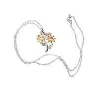 OUNONA Collana Di Fiori Cristalli e Pietre Per Donna Catena Comoda e Resistente Graffi e Ossidazione Per Mixare e Abbinare Stili Diversi