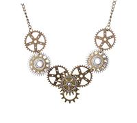 OUNONA Collana Pendenti Steam Gear Creativa per Accessori per Speciali Design Punk e Vintage per Compleanni
