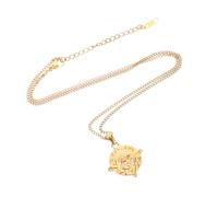 OUNONA Collana Tarot Vintage in Acciaio Inossidabile con Ciondolo Sole Zirconi Amuleto Buona Fortuna e Occhio Malocchio Retrò Leggero da Donna per Uso Quotidiano e Occasioni Speciali