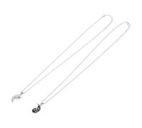 OUNONA Collana Yin Yang Di Coppia in Lega Leggera e Resistenti, Set Di Collane Abbinata Per Amici e Amanti, Ciondolo Taiji Simbolo Di Amicizia e Affetto Familiare, Regalo Per Fidanzati e Sposi