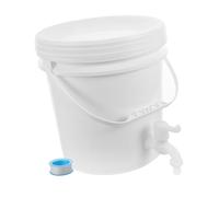 OUNONA Contenitore dell'Acqua da 10 Litri con Rubinetto, Secchio d'Acqua Portatile in Plastica Ispessita con Nastro Sigillante, Accessorio Utile per Campeggio e Uso Esterno