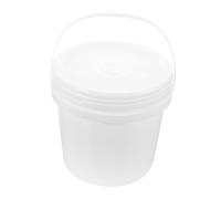 OUNONA Contenitore per Salviettine Bagnate da 5l in Plastica Bianco, Dispenser Rotondo Riutilizzabile per Conservazione Facile e Pulita di Salviette in Bagno o Auto