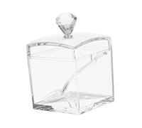 OUNONA Contenitore Quadrato Per Spezie Con Coperchio e Cucchiaio Barattolo Per Condimenti Da Cucina Porta Spezie Trasparente Organizer Per Alimenti Secchi e Bbq