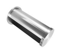 OUNONA Contenitore Rotondo Porta Dischetti per Trucco in Acciaio Inossidabile con Coperchio, Dispenser Igienico per Dischetti Struccanti, Organizer per Cosmetici da Bagno e Piano