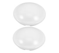 OUNONA Copertura per Lampada da Soffitto 2 Pezzi Bianca in PC Montaggio a Clip Forma Fungo, Illuminazione Soffusa e Design Moderno per Cucina e Camera