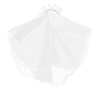 OUNONA Copricapo da Sposa Perle Cerchietto per Capelli per Matrimonio Cerchietto Sposa Realizzato in Materiale di Resistente allo Sbiadimento e Durevole Leggero e Portatile per Addio al C