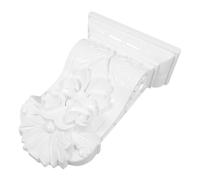 OUNONA Corbel Decorativo Europeo in Abs Bianco Intagliato Vintage Leggero e Resistente Facile da Installare per Pareti e Soffitti Pronto per Pittura per Arredamento Casa e Decorazioni