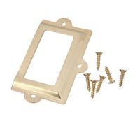 OUNONA Cornici Etichette in Legno 10 Pezzi in Ferro Oro Design Semplice e Resistente per Cassetta dei Medicinali per Casa e Sportello Armadio