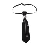 OUNONA Cravatta Pre-annodata Donna Stile Coreano per Uniforme Scolastica Accessorio Leggero e Traspirante per Camicia Design Giovane e Confortevole per Studenti