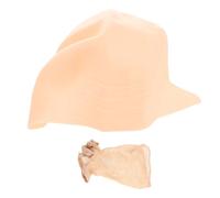 OUNONA Cuffia Parrucca Lattice Calvo Realistica per Uomo Donna Copricapo Bald Cap Adatto per Cosplay Teatro Halloween Effetto Nuda per Trucco Professionale