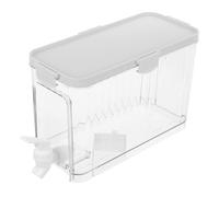 OUNONA Dispenser Bevande con Rubinetto Contenitore Grande Capacità per Acqua Succhi e Tè Design Ermetico e Sicuro per Frigorifero Facile da Aprire e Riempire