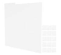 OUNONA Divisori per Dischi in Vinile in PVC Bianco, Set da 16 Pezzi, Separatori Flessibili per Organizzazione Album e Portavinili, Adatti per Collezionisti e Conservazione Vinili