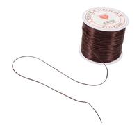 OUNONA Filo Elastico Per Extension Chioma 0,6 Mm Marrone, Filo Resistente e Invisibile Per Intrecci e Fai Da Te, Adatto a Chioma Lunghi e Corti, Kit Professional Per Uso Prolungato