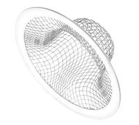 OUNONA Filtro per Lavabo in Acciaio Inox 304 Rete per Scarico Lavandino Cucina da 5 CM Raccoglitore per Chioma e Detriti per Vasca e Lavello Copertura Rete per Scarico Bagno