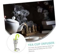 OUNONA Filtro Tè in Acciaio 304 e Silicone Alimentare Forma di Ombrello Colino per Tisane Sfuse Riutilizzabile Accessorio Casa Resistente e Sicuro Adatto Tutti i Tipi di Teiere e Tazze