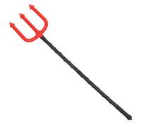 OUNONA Forcone da Diavolo per Costume di Halloween in Plastica Leggera e Portatile, Accessorio per Feste e Cosplay Rosso