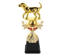 OUNONA Gold Dog: Coppa per Il 1° Posto, Color Oro con Base Nera