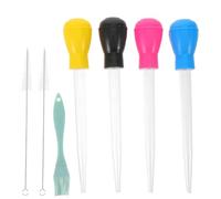 OUNONA Kit di 7 Pezzi per Cucinare pollame a casa con iniettore di aromi e | Kit per cucinare il pollame, include siringhe per carne resistenti al calore da 30 ml, pennello per marinare e 2 spazzole per
