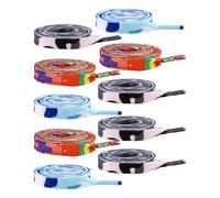 OUNONA Lacci Elastici Piatti Colorati Sfumati per Scarpe da Ginnastica e Adulti, Set da 20 Pezzi in Poliestere Resistente, Accessori per Scarpe Sportive e Casual, Colore Colore Casuale