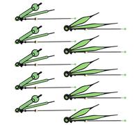 OUNONA Lancette Creative Luminose per Orologio da Parete, Set da 10 Pezzi, Perfette per Fabbricazione di Orologi e Oggetti Decorativi Casa