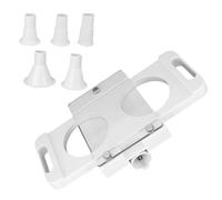 OUNONA Macchina per Hamburger Manuale in Plastica Bianco Rivestimento Antiaderente per Formare Polpette di Carne Consistenti per Cucine Domestiche Senza Alimentazione