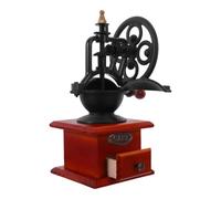 OUNONA Macinacaffè Manuale Retrò in Legno e Ferro Macinatura Silenziosa e Design Vintage Classico, per Casa e Ufficio