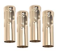 OUNONA Manicotto Base Lampada E14 4 Pezzi in Metallo Oro Resistente per Ricambi Lampadario Adatto a Lampadari Fai-da-te e Sostituzione Accessori Illuminazione