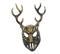 OUNONA Maschera Antler Maschera Animale Maschere Mascherate Maschera Di Cervo Uomini Mascherati in Maschera Decorazione Della Parete Della Testa Di Animale Schiuma Golden