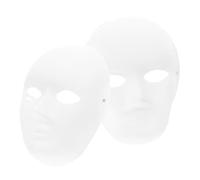 OUNONA Maschera Vuota Facciale Maschera Non Dipinta da Decorare in Accessorio da Te per Travestimenti e Cosplay