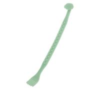 OUNONA Massaggiatore e Grattaschiena Ergonomico Multifunzionale Perle per Sollievo Prurito Schiena Strumento Portatile in Plastica per Intenso e Riduzione Affaticamento Colore Verde