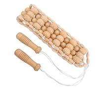 OUNONA Massaggiatore Manuale in Legno Con Impugnatura Ergonomica Per Schiena e Gambe Rullo Massaggio Profondo Per Trigger Point e Rilassamento Muscolare Strumento Per Massaggi Personali