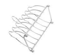 OUNONA mensola organizzatore del coperchio della pentola rastrelliere per toast espositore per toast porta tostapane bancarella del pane Acciaio inossidabile Silver