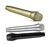 OUNONA Microfono di Simulazione per Ragazzo Ragazza Leggero e Resistente, Set da 3 Microfoni Finti Realistici per Giochi di Ruolo, Feste e Cosplay