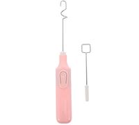 OUNONA Miscelatore Elettrico per Pigmenti Artistici, Rosa, Senza Batteria | Strumento per Studenti e Artisti, Plastico, Due Testine Sostituibili, Miscelazione Rapida dei Colori