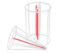 OUNONA Modelli Solidi Geometrici Cilindro Cono in Ferro con Base e Altezza Uguali per Insegnamento della Matematica nella Scuola Primaria Dimostratore Volume e Area Superficie