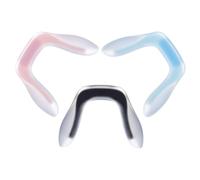 OUNONA Naselli per Occhiali in Silicone a Forma di U Camera d'Aria, 3 Pezzi Colorati, Supporto Nasale Morbido per Ragazzo Ragazza e Uso Quotidiano