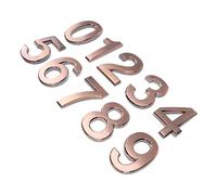 OUNONA Numeri Civici Autoadesivi in Effetto Bronzo Numeri per Porta Cassetta Postale e Indirizzo Casa Resistenti e Durevoli per Uso Esterno e Interno