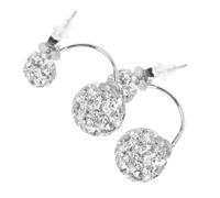 OUNONA Orecchini Bottone in Argento Con Pietre Eleganti Orecchini Da Donna Accessori Per Orecchie Da Abbinare Vestiti e Occasioni Speciali