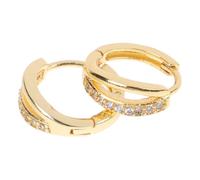 OUNONA Orecchini Doppi Placcati in Rame Leggeri e Resistenti Minimalisti per Donna Accessorio per Feste e Regali Speciali