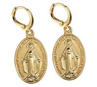 OUNONA Orecchini Vintage Clip Donna Metallo Dorato Pendolo con Design Creativo Leggeri e Resistenti per Uso Quotidiano e