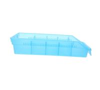 OUNONA Organizzatore per Farmaci in Plastica Blu Divisori Regolabili, Leggero e Compatto, per Cliniche e Ambienti Professionali, Design Sobrio e Pulito