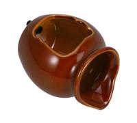 OUNONA Ornamenti per Vasi in Ceramica Piccola Fontana d'Acqua Coperto Tavolo per Fontane d'Acqua Interne Fontanella da Tavola Fontana a Cascata Interna Light Brown