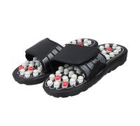 OUNONA Pantofole Massaggianti per Piedi in Gomma con Design Moderno Agopressione Antiscivolo per Uso Domestico Scarpe Relax per Riflessologia Donna