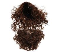 OUNONA Parrucca e barba di Gesù: barba e parrucca finte per costume da uomo, costume da pastore biblico, accessori per la e i baffi per Halloween e cosplay.