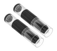 OUNONA Pennelli per Trucco e Cipria 2 Pezzi Ricaricabili con Testina Pulente Integrata con Flacone Integrato, Spazzola per Fondotinta in Polvere Portatili per Trucco Viso da Viaggio