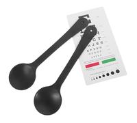 OUNONA per Esame Portatile con Tavola Visione Rosenbaum Doppia Faccia e Occluder Manuale Strumento Professionale per Ottici Scuole e Uso Domestico per Presbiopia e Valutazione Acuità