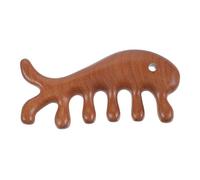 OUNONA Pettine per Massaggio al Capelluto in Legno Robusto Denti Larghi per Massaggia Chioma e Protegge Dalla Formazione di Nodi, per Ringraziamento