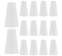 OUNONA Pomelli a Corda per Tende a Rullo 15 Pezzi in Plastica Bianca 0.79X0.47 Pollici Accessori di Ricambio per Tende Verticali E Tapparelle Nappe E Tiranti per Decorazione E Riparazione Finestre