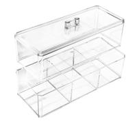 OUNONA Porta Spugne Cosmetiche Scatola Organizer Strati Scaffale Per Cosmetici Custodia Per Spugne Da Trucco