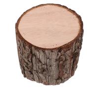 OUNONA Portacandele in Legno Corteccia di Pine Bark, Ceppo Rustico Lucidato Resistente alla Deformazione Come Decorazione per Centrotavola e Segnaposto Matrimonio